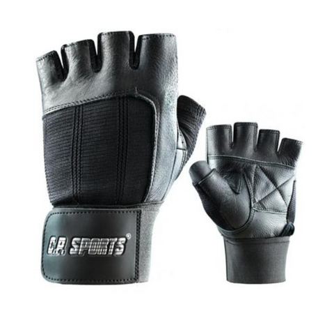 C.P. Sports Bandagen-Handschuhe Leder, schwarz