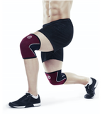 Rehband kniestütze RX5 mm Neopren/SBR schwarz/bordeaux