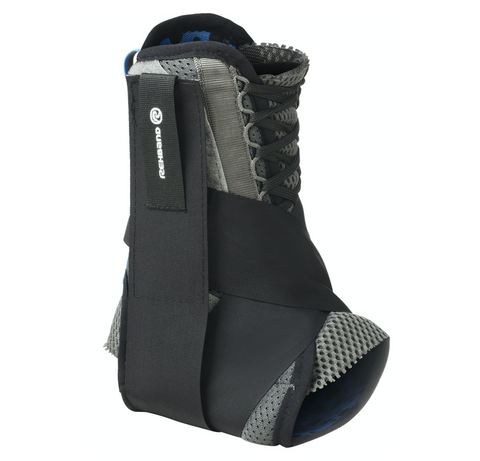 Rehband knöchelorthese Schnür-Polyester grau/schwarz Größe L